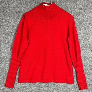 vintage Nike Golf Womens Long Sleeves Pullover Mock Neck Wool Blend Sweater SZ L